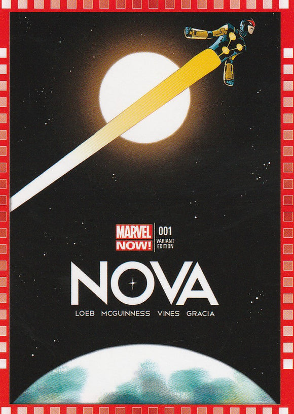 2014 Marvel Now Cutting Edge Covers Variant card 124-MA Nova #1