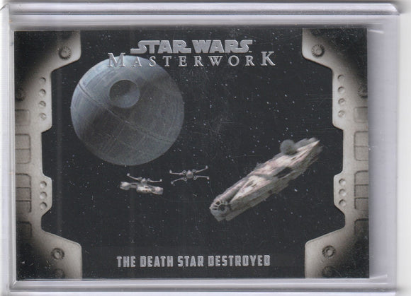 2017 Star Wars Masterworks Evolution of the Rebel Alliance LP-6 Death Star destroyed