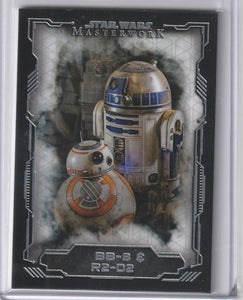 2016 Star Wars Masterwork card #68 BB-8 & R2-D2 SP