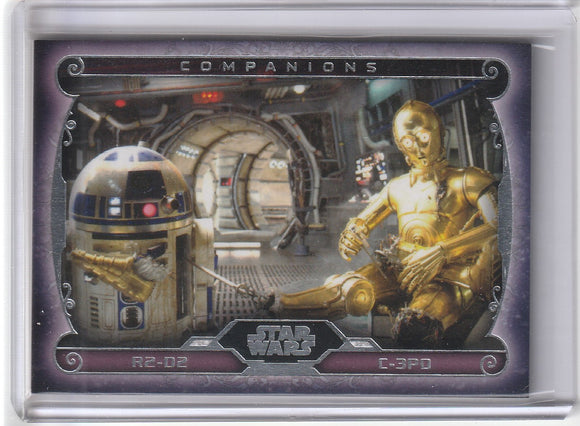 2015 Star Wars Masterwork Companions card C-5 R2-D2 & C-3PO