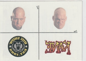 2010 Topps WWE Rumble Packs Tattoo #4 of 10 Big Show Kane