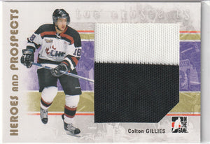 Colton Gillies 2007-08 ITG Heroes and Prospects Top Prospects Jersey card #132