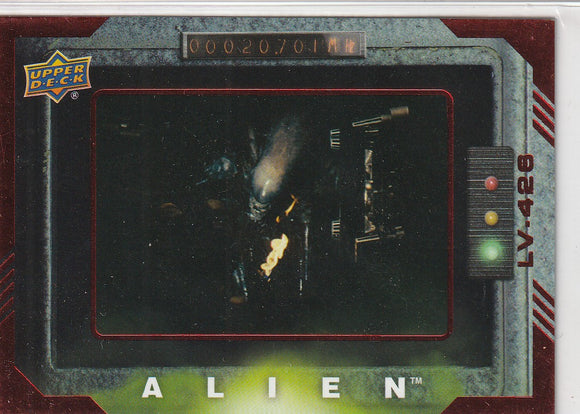 2017 Upper Deck Alien Movie card #56 Red Parallel #d 04/25