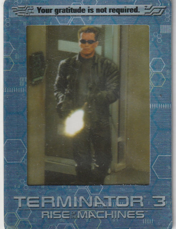 2003 Artbox Terminator 3 FilmCardz Box Topper card BT1