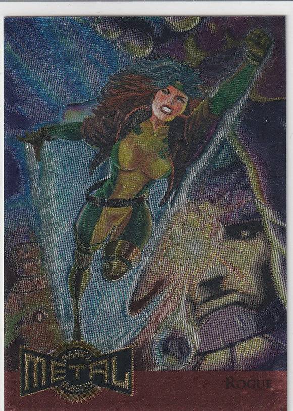 1995 Marvel Metal Metal Blaster card # 10 of 18 Rogue