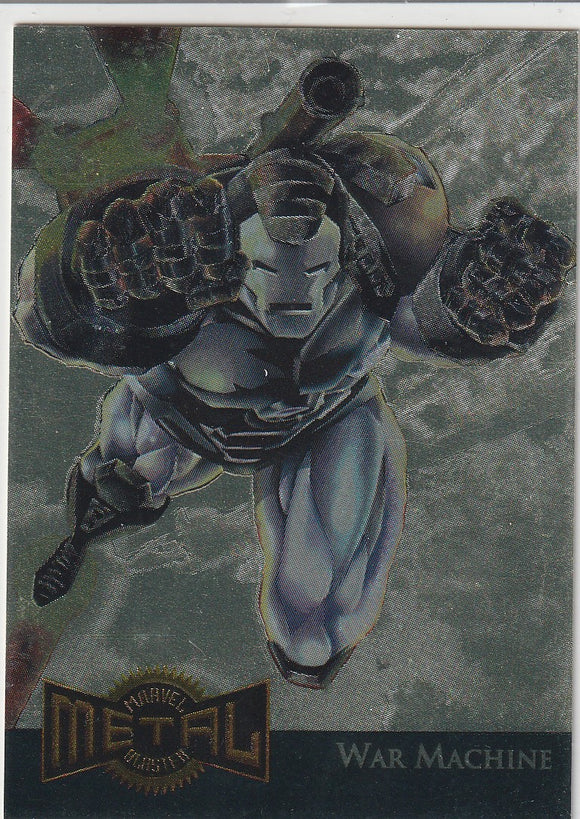 1995 Marvel Metal Gold Blaster card # 17 of 18 War Machine