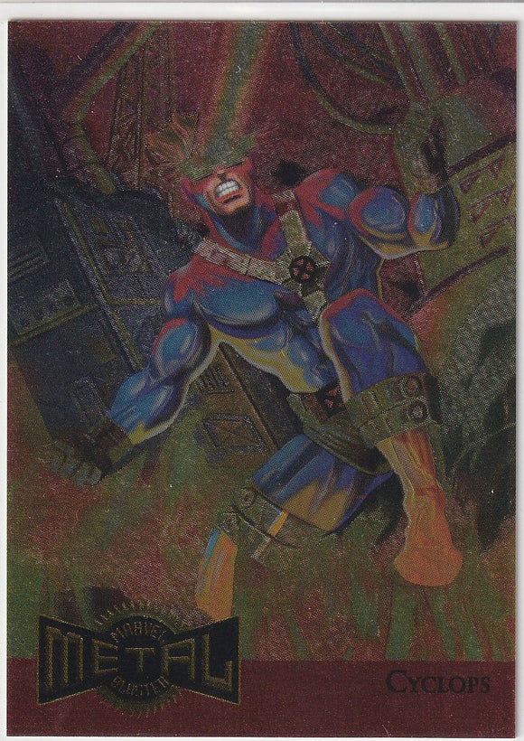 1995 Marvel Metal Metal Blaster card # 3 of 18 Cyclops