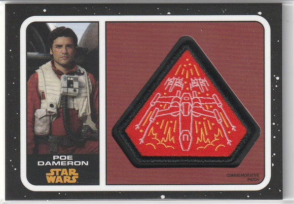 Star Wars Journey To The Rise of Skywalker Poe Dameron Patch card PC-PDX