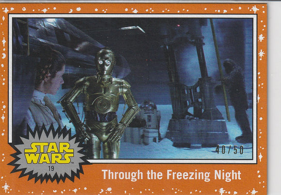 Star Wars Journey To The Rise of Skywalker card #19 Orange #d 40/50