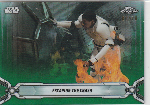 2019 Topps Star Wars Chrome Legacy card #157 Green Parallel #d 07/50