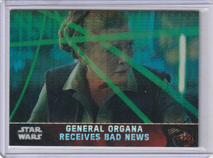 Star Wars The Force Awakens Chrome #48 General Organa Refractor #d 08/99