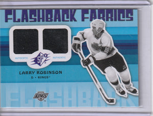 Larry Robinson 2009-10 SPX Flashback Fabrics Jersey card #211