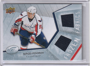 Sergei Fedorov 2008-09 Upper Deck Ice Frozen Fabrics Jersey card FF-FV