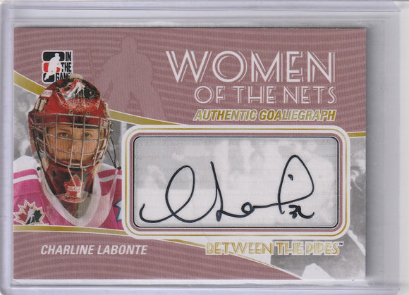 Charline Labonte 2010-11 Between The Pipes Women Of The Nets Autograph A-CL