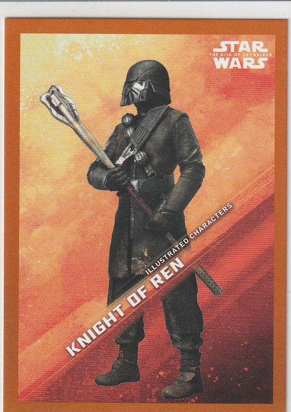Star Wars The Rise of Skywalker Illustrated Character card IC-19 Orange #d 53/99