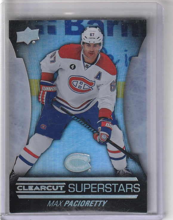Max Pacioretty 2015-16 Upper Deck Series 1 Clearcut Superstars card CCS-30