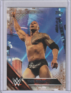 The Rock 2016 Topps WWE card #137 Bronze Parallel
