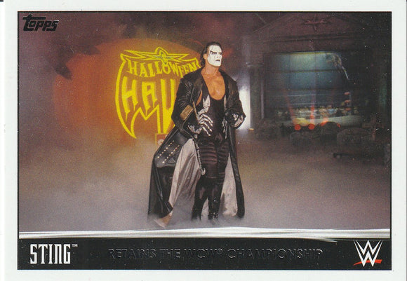 2015 Topps WWE Sting Tribute card #37 of 40