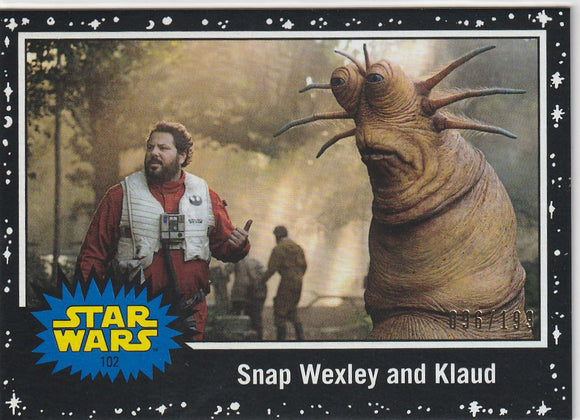 Star Wars Journey To The Rise of Skywalker card #102 Black #d 096/199