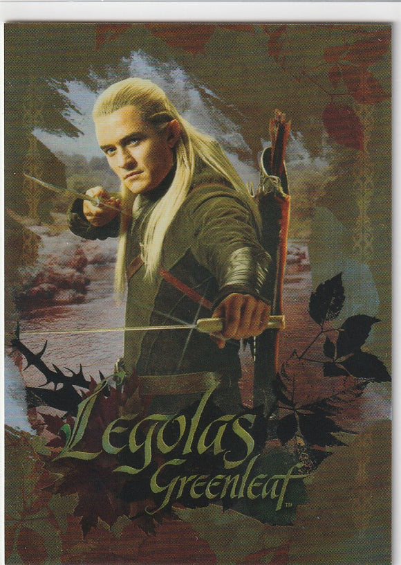 The Hobbit The Desolation Of Smaug Foil Character Biography card CB-22 Legolas