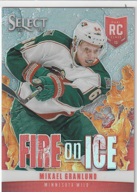 Mikael Granlund 2013-14 Select Fire On Ice Rookies FR-19 Prizm #d 12/25