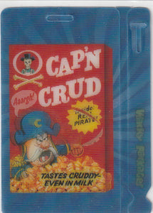 2011 Topps Wacky Packages Motion Bag Tag #4 Cap'n Crud Lenticular