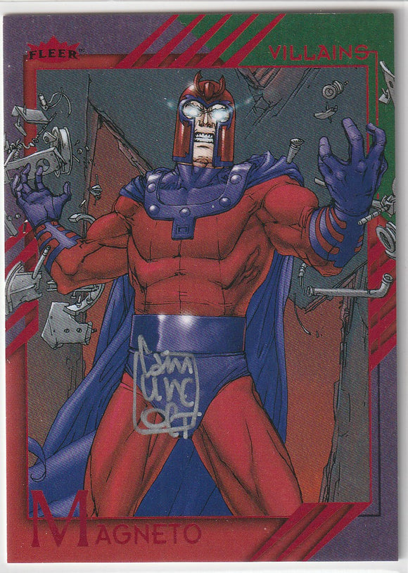 2015 Marvel Fleer Retro Giuseppe Camuncoli Autograph Base card #36 Magneto