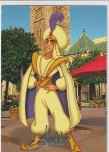 Walt Disney World Signature Series Silver Base card #13 Aladdin