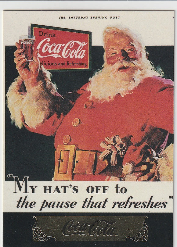 The Coca-Cola Collection Series 1 Santa card S-1 Santa 1931