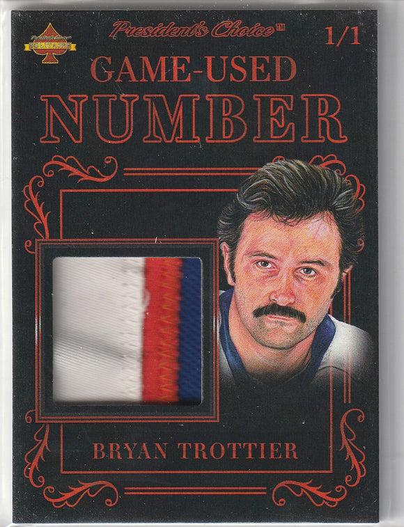 Bryan Trottier President's Choice Solitaire Series Number Relic 1/1 Islanders