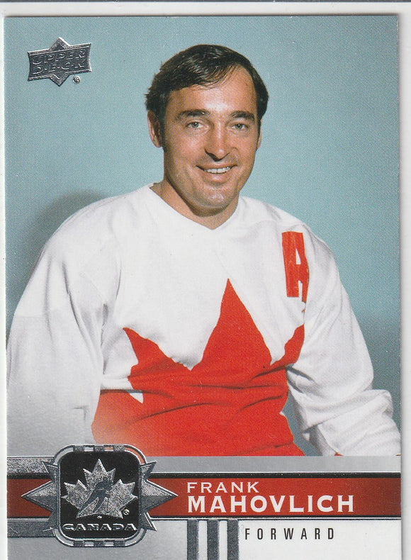 Frank Mahovlich 2017-18 UD Canadian Tire Team Canada Card #137 SP