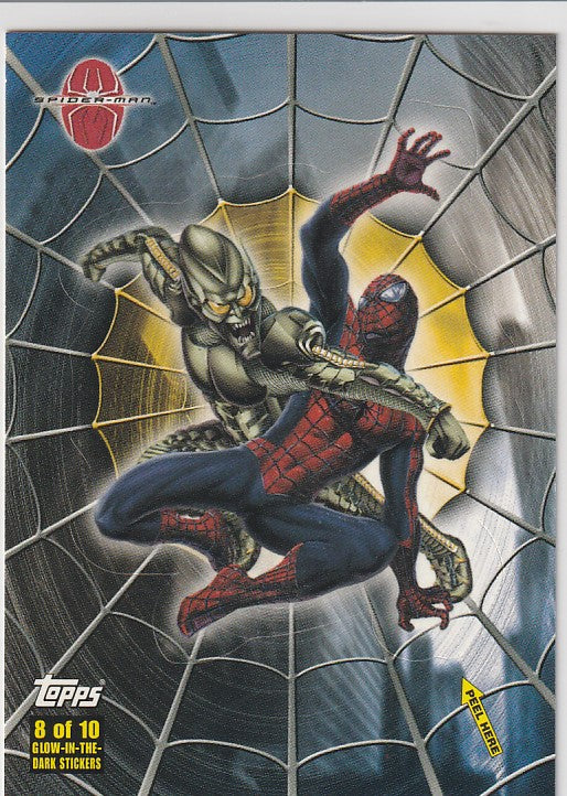Topps Spider-Man Movie Cards Spider-Sense Glow Puzzle Sticker #8