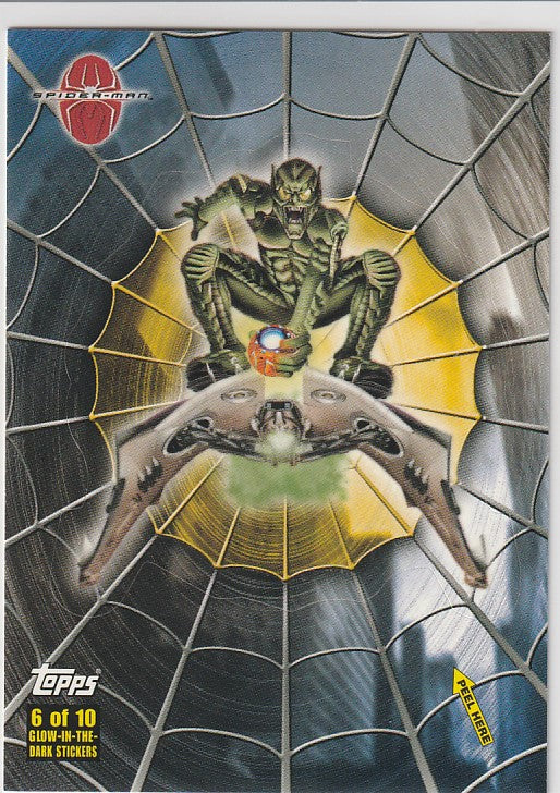Topps Spider-Man Movie Cards Spider-Sense Glow Puzzle Sticker #6