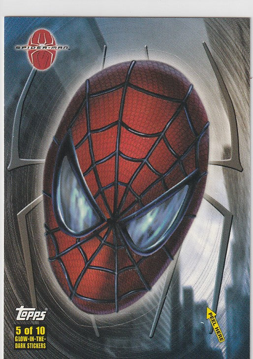 Topps Spider-Man Movie Cards Spider-Sense Glow Puzzle Sticker #5
