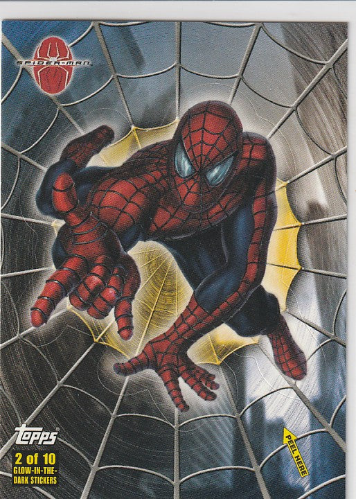 Topps Spider-Man Movie Cards Spider-Sense Glow Puzzle Sticker #2