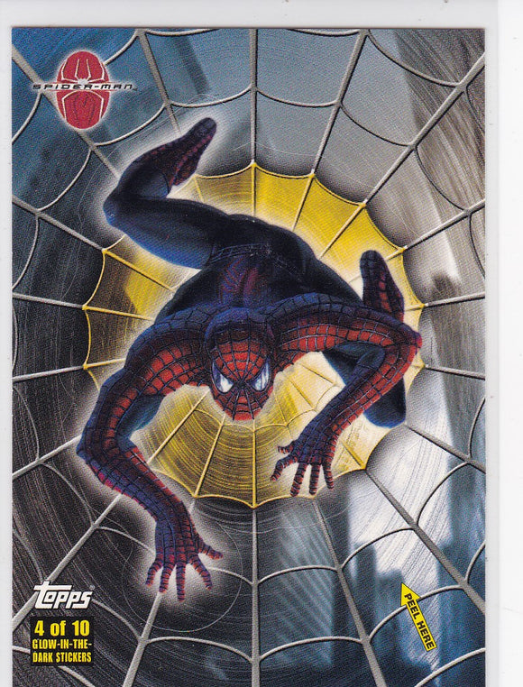 Topps Spider-Man Movie Cards Spider-Sense Glow Puzzle Sticker #4