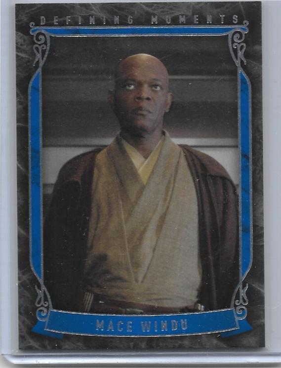 2015 Star Wars Masterwork Defining Moments card DM-9 Mace Windu ...