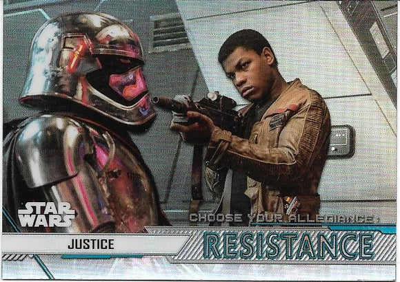 2020 Star Wars Chrome Perspectives Choose Your Allegiance Resistance CR-3