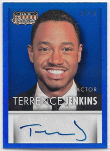 2015 Panini Americana Signatures Terrence Jenkins Autograph card S-TJ Blue 15/49
