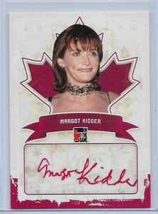 Margot Kidder 2011 In The Game Canadiana Autograph card AMK1 Red Auto PR /1