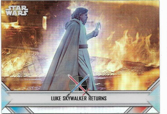 2020 Star Wars Chrome Perspectives Empire At War card EW-18 Luke Returns
