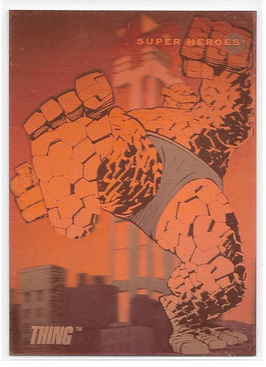 1992 Marvel Universe Series 3 Thing Hologram card H-2 Grants Cards and Collectibles 1992 Marvel Universe Series 3 Thing Hologram card H-2 Grants Cards and Collectibles