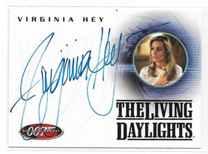 James Bond 40th Anniversary Virginia Hey as Rubavitch Autograph card A15