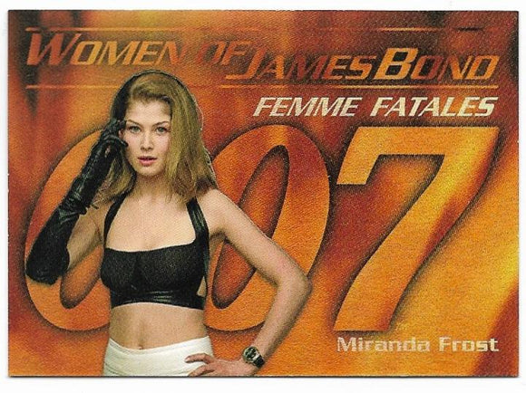 Women of James Bond In Motion Femme Fatales card F9 Miranda Frost