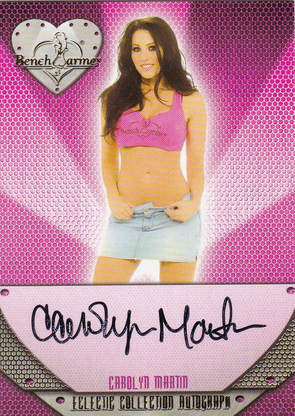 Carolyn Martin 2013 Benchwarmer Eclectic Collection Autograph card #89