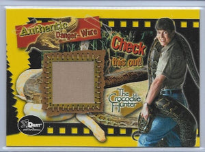 2002 Dart Crocodile Hunter Authentic Danger-Ware Relic card DW-2 Terri Irwin