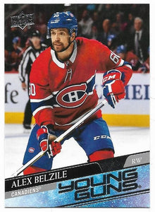 Alex Belzile 2020-21 Upper Deck Young Guns Rookie card #230