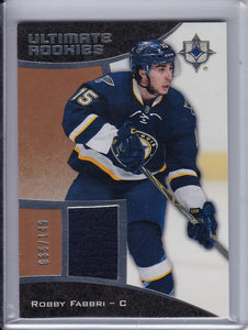 Robby Fabbri 2015-16 Ultimate Collection Rookie Jersey card #111 #d 065/149