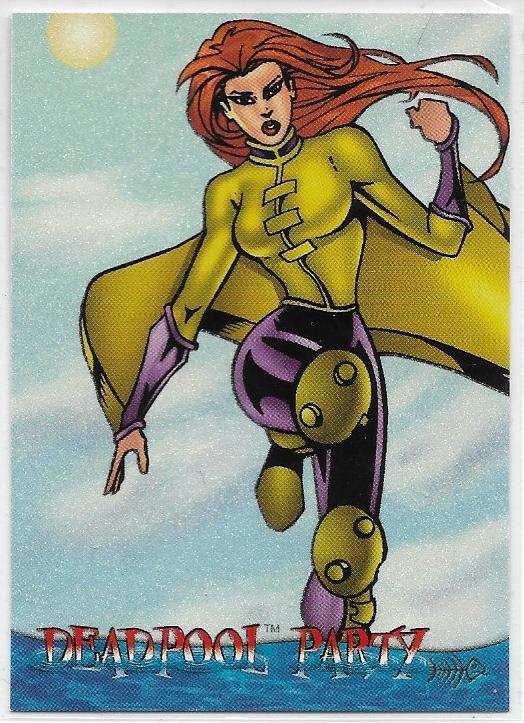 1997 X-Men Timelines Deadpool Party card #2 of 9 Siryn
