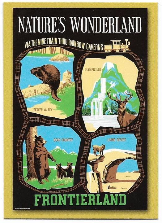2005 Upper Deck Disneyland 50th Anniversary Poster DL-60 Nature's Wonderland - Frontierland
